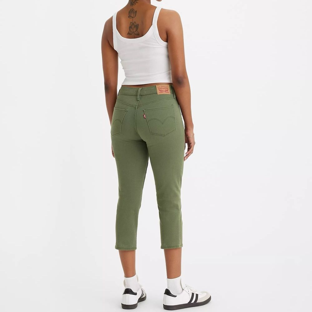 Levi’s 311 Green Shaping Skinny Capri Cropped Jeans women’s plus size 32